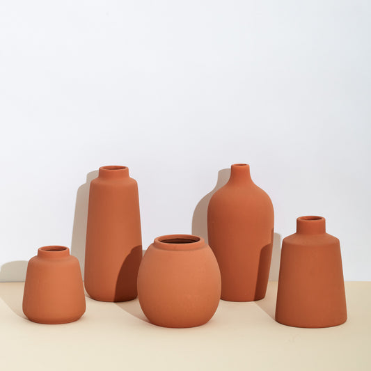 Modern Ceramic Bud Vase Set