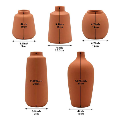 Modern Ceramic Bud Vase Set